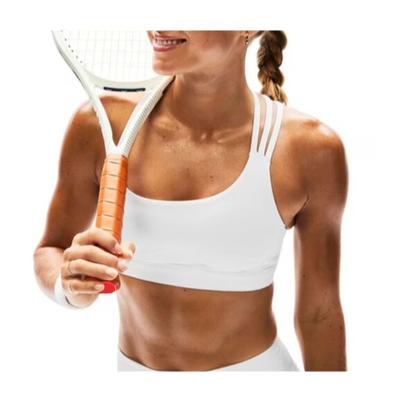 Athleta Train Free Sports Bra Bright White S - Picture 3 of 6